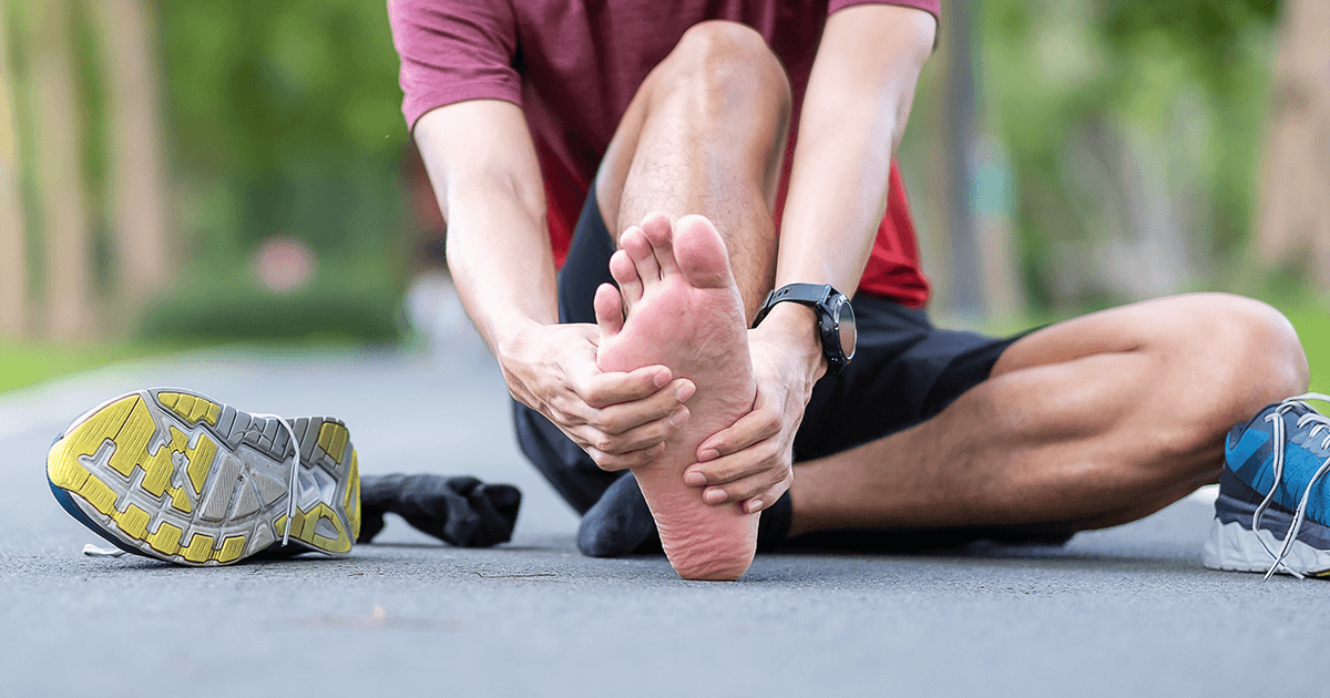 Men suffering from Plantar fasciitis Pain