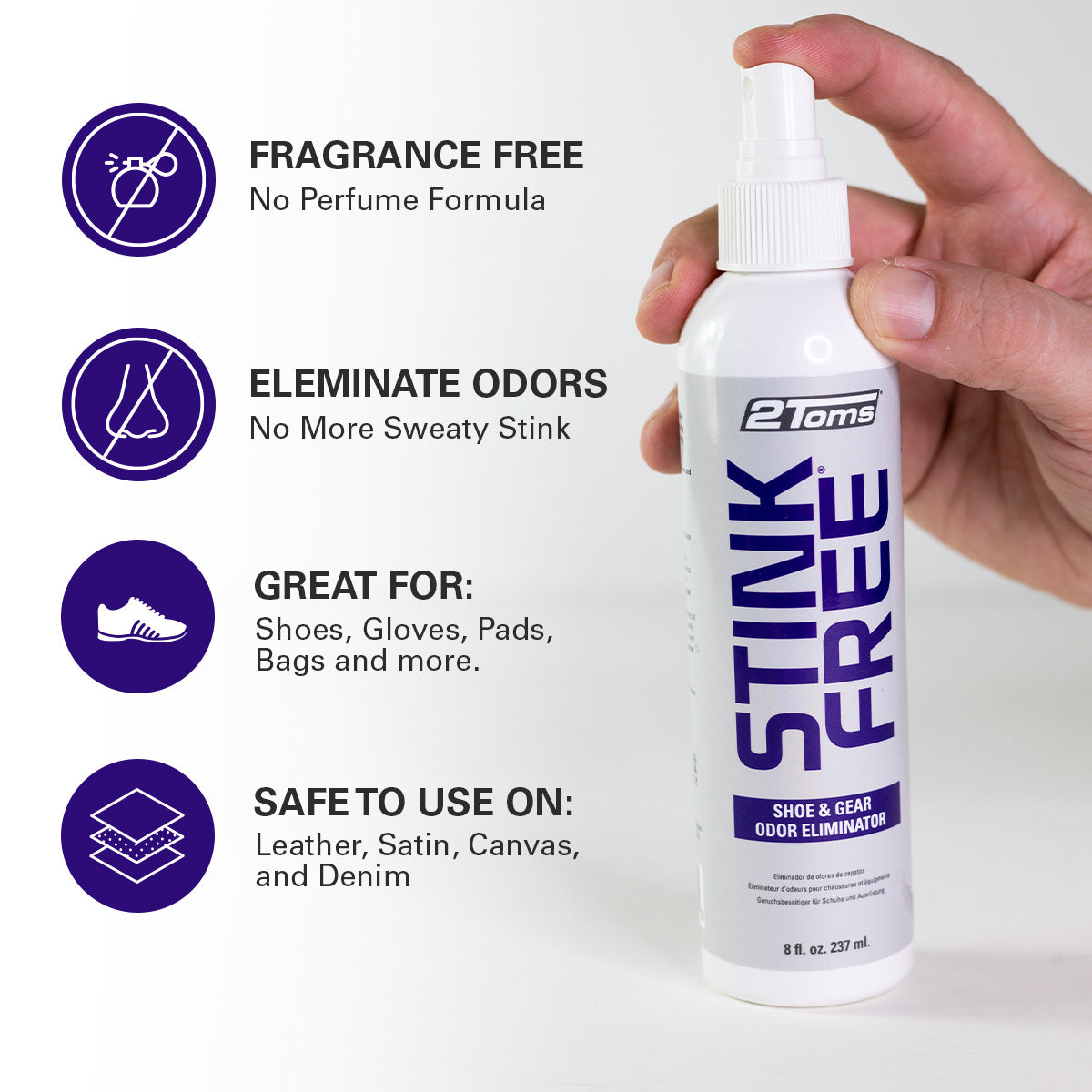 2Toms StinkFree Shoe and Gear Odor Remover