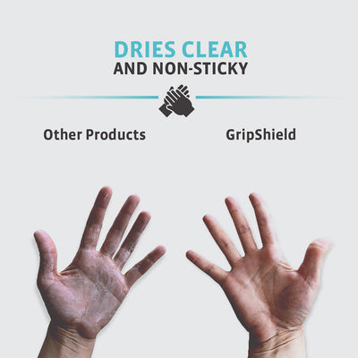 2Toms GripShield dries clear and is non-sticky