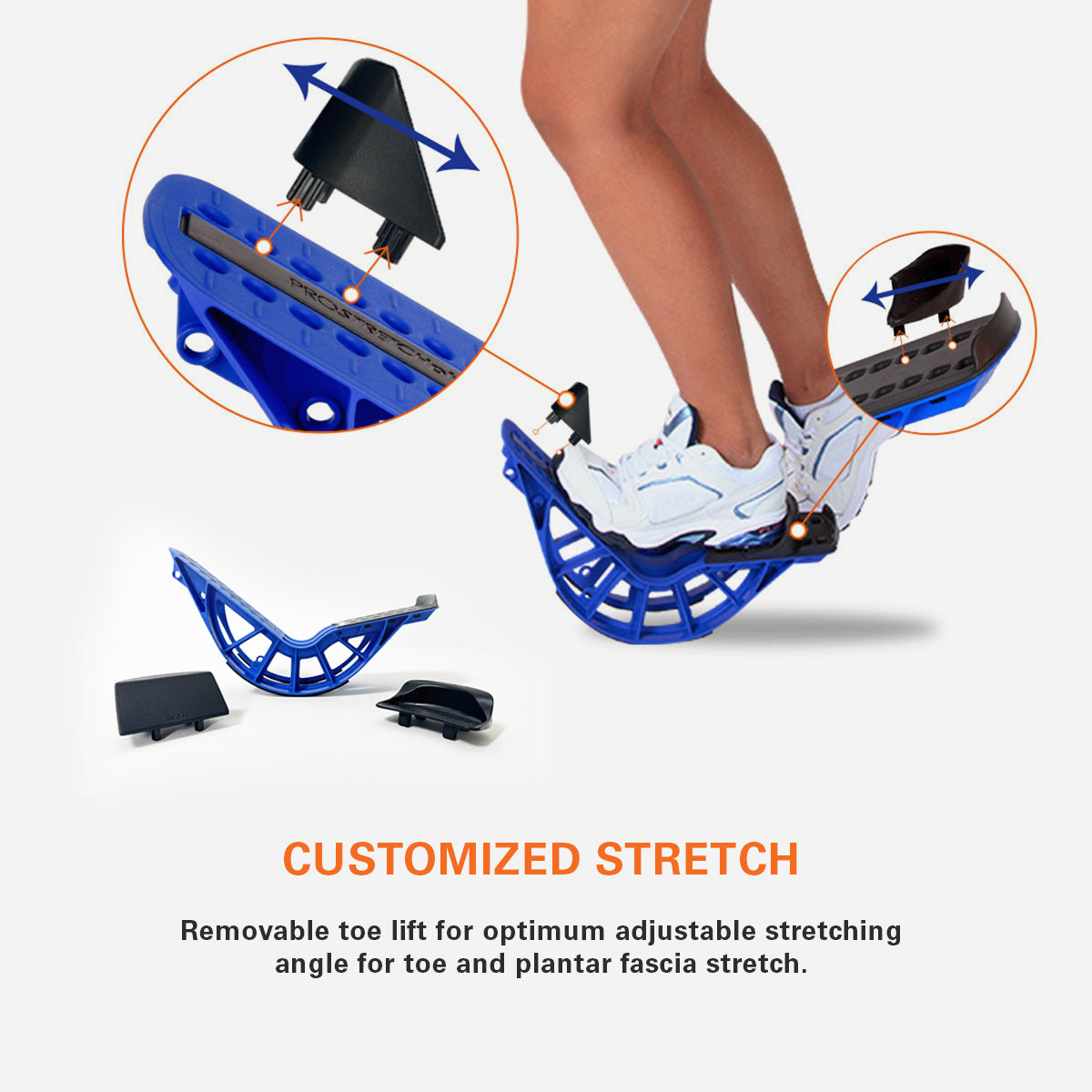 ProStretch Plus Stretch Customization using the toe lifts