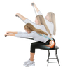 Lady stretching using CoreStretch for lower back pain relief