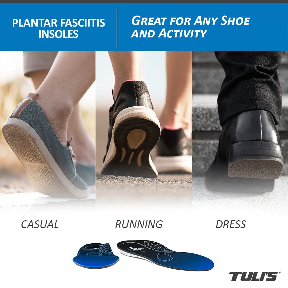 Different lifestyles to use the Tuli's Plantar fasciitis Insoles.