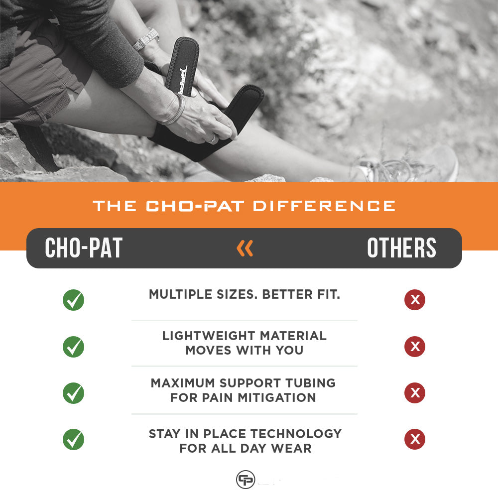 Cho-Pat Dual Actiom Knee Strap comparison table