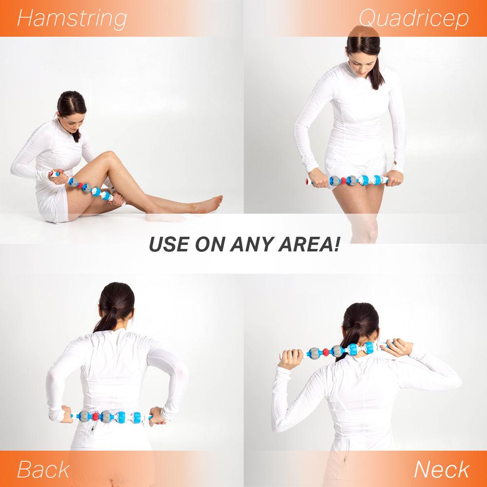 Use the Pro Massage Roller on any area.