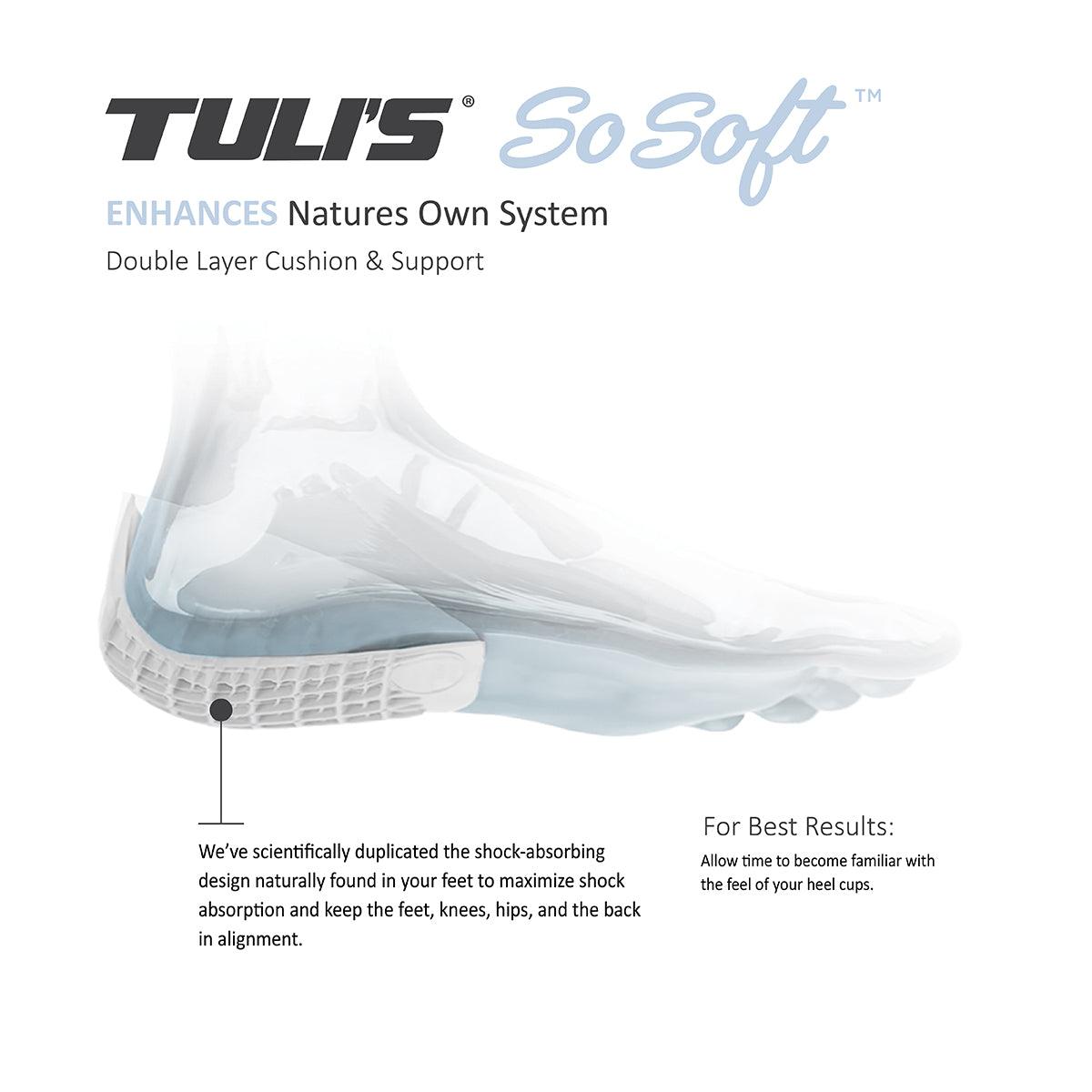 Tuli's® So Soft® Heavy Duty Heel Cups - Medi-Dyne Healthcare Products