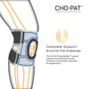 Cho-Pat Knee Stabilizer provides complete support around the kneecap