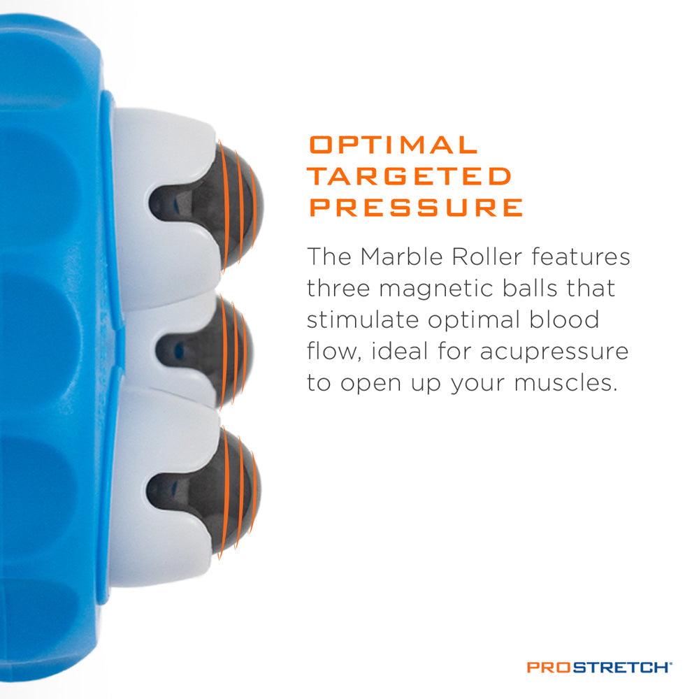 The Marble Roller features three magnetic balls that stimulate optimal blood flow, ideal for acupressure.