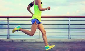 runner running on bridge