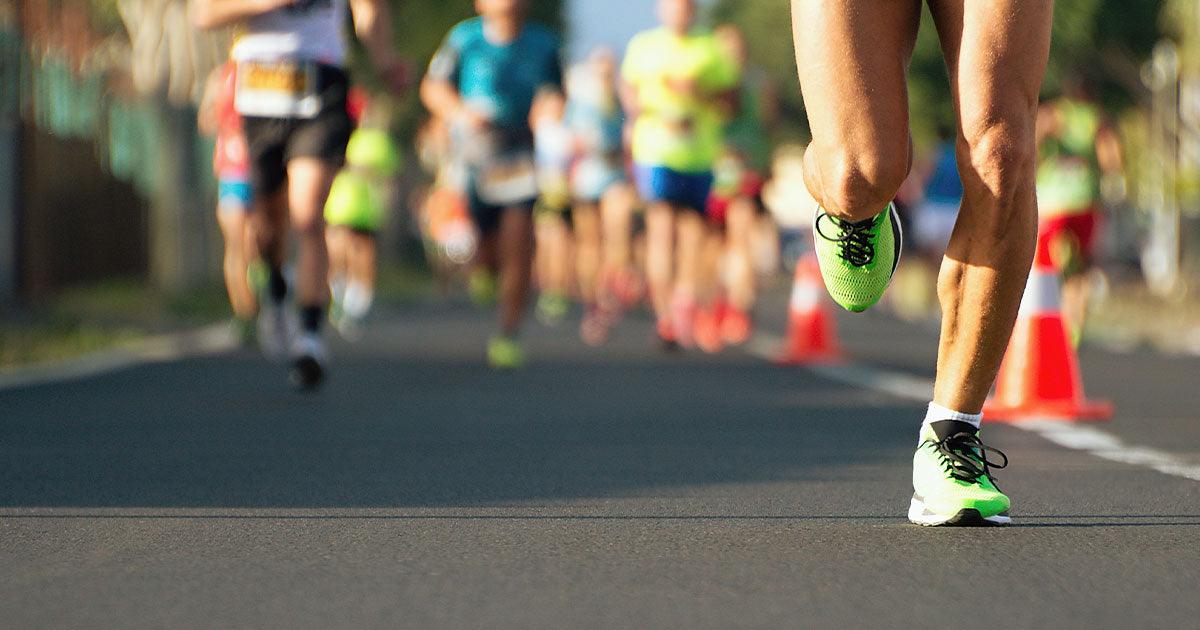 marathon runners legs