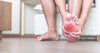 Men suffering from plantar fasciitis firts step in the morning