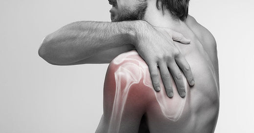 man with shoulder pain