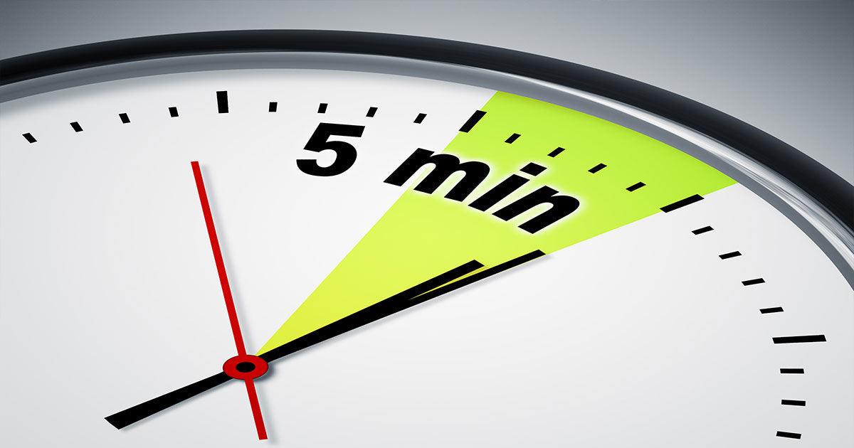 The 5 Minute Rule - Medi-Dyne Healthcare Products