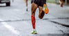 Runner with taped calfs
