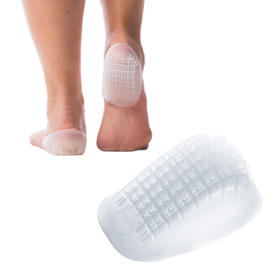 Buy Gel Heel Cups Plantar Fasciitis Inserts - Silicone Heel Cup Pads for  Bone Spurs Pain Relief Protectors of Your Sore or Bruised Feet Best Insole  Gels Treatment Pack of 2 Online