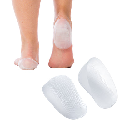 Amazon.com: ViveSole Silicone Heel Protectors (2 Pairs) - Gel Guard for  Women and Men Moisturizing Relief Blister, Cracked Foot, Plantar Fasciitis,  Spurs Soft Cushion Support Protective Insert Sleeve : Health & Household