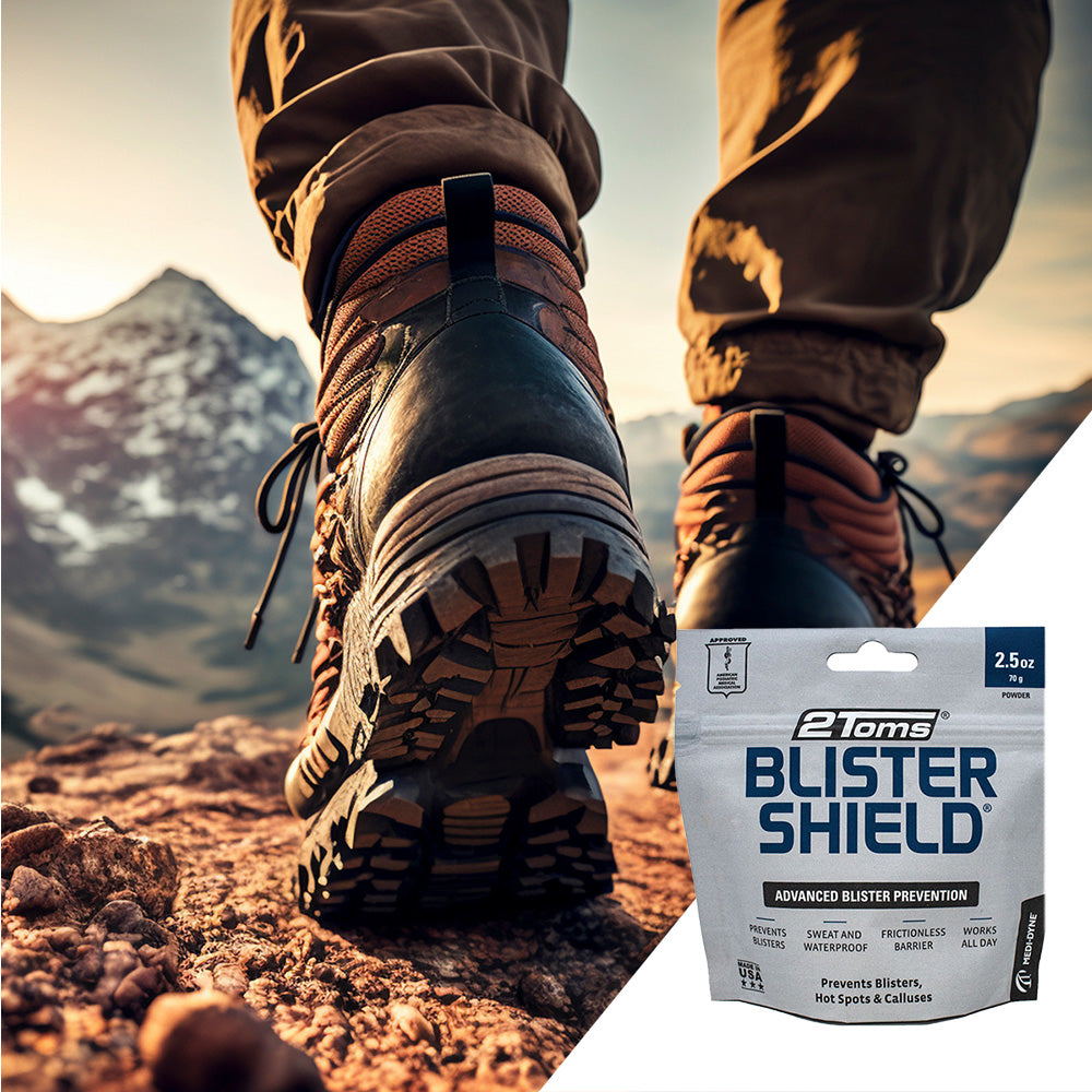 2Toms BlisterShield for hiking - Medi-Dyne Healthcare Products