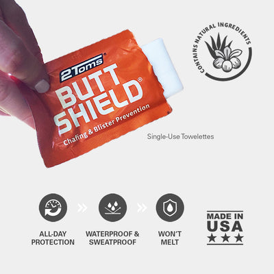 2Toms ButtShield Single-use Towelettes