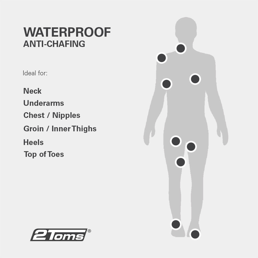 2Toms Chafe Defender waterproof ant chafing formula