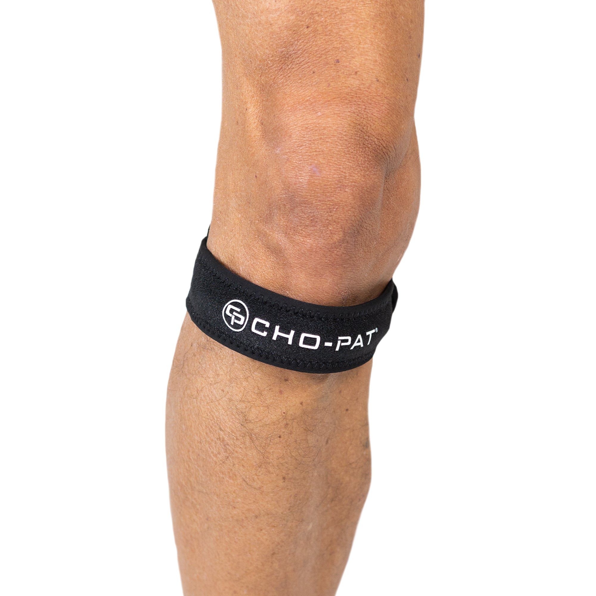 Cho-Pat Patella Knee Strap worn below the kneecap