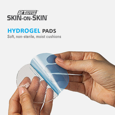 opening a 2Toms Skin-on-Skin Hydrogel Pad