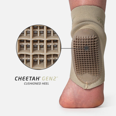 bottom of Tuli's Cheetah Gen2 shock absorbing technology