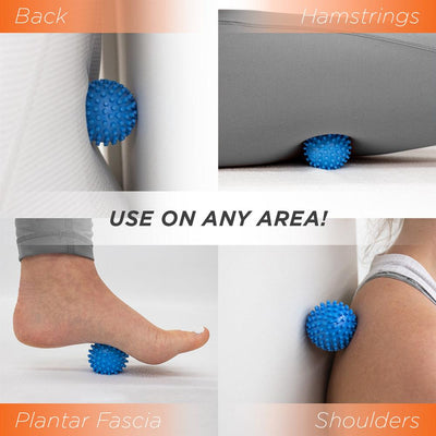Use the Footy on any area, from your back and shoulder to hamstrings and plantar fascia