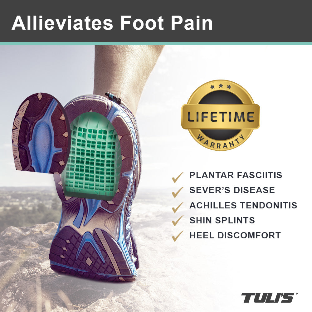 Tuli S Heavy Duty Heel Cups Shop Heel Cups For Plantar Fasciitis Heel Pain And Severs Disease