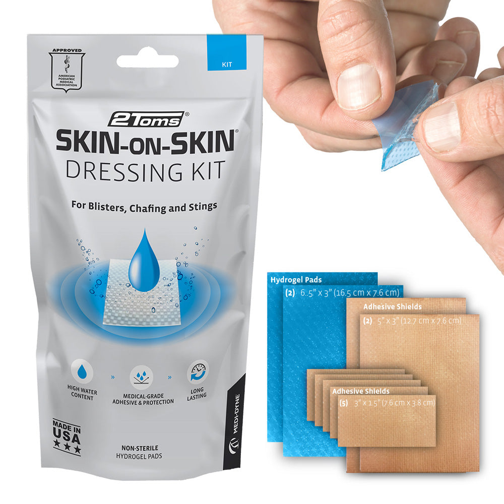 2Toms Skin-on-Skin Dressing Kit | Hydrogel Pads and Tape | Medi-Dyne
