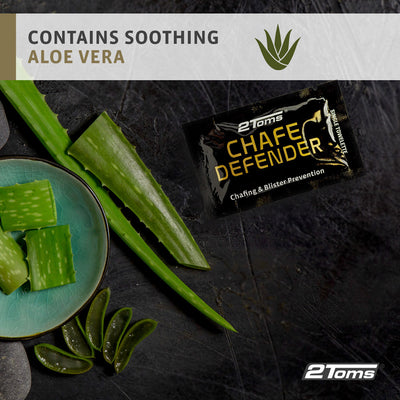 Chafe Defender contains soothing aloe vera