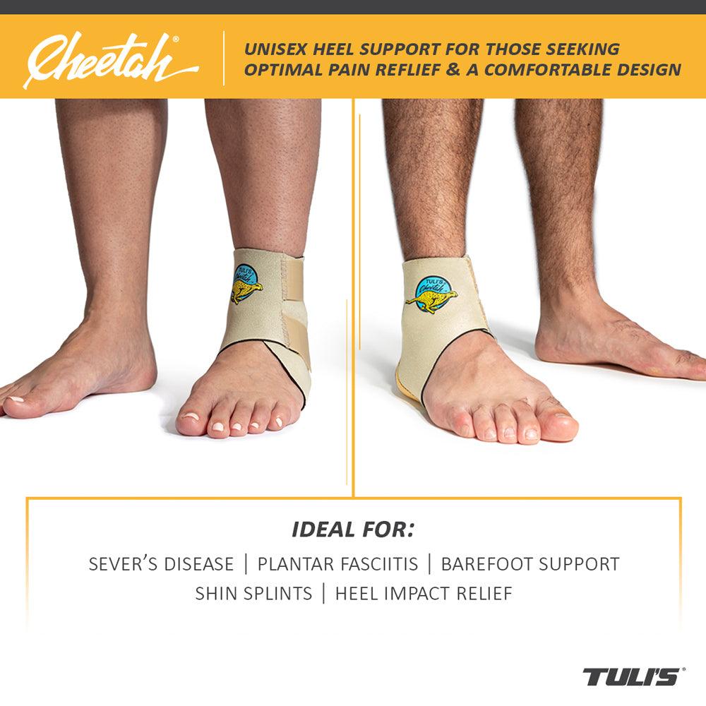 Tulis cheetah one size fits most is a unisex heel support for those seeking optimal pain relief and a comfortable design