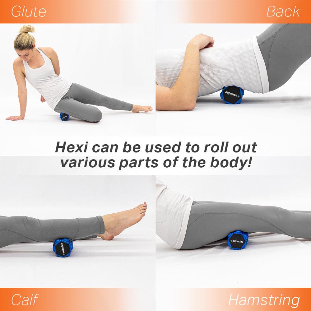 Hexi Mini Foam Roller is the Ideal Trigger Point Massage Tool