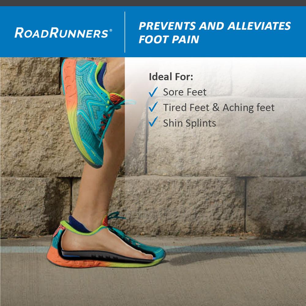 Runner wearing a Tuli's RoadRunner Insole