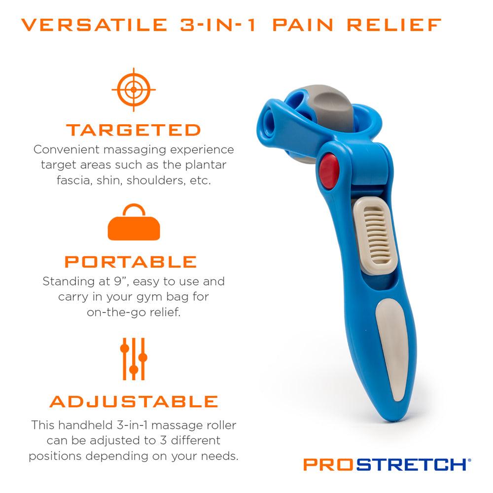 Top view of the ProStretch Uno Handheld Massage Roller 