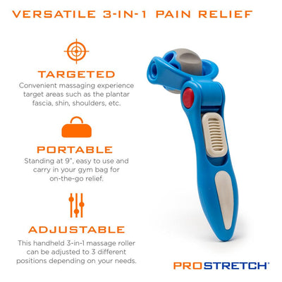 Top view of the ProStretch Uno Handheld Massage Roller