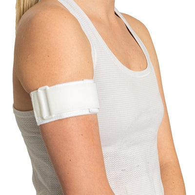 Female wearing the Cho-Pat Upper Arm Strap