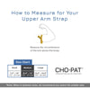 Cho-Pat Upper Arm Strap sizing chart